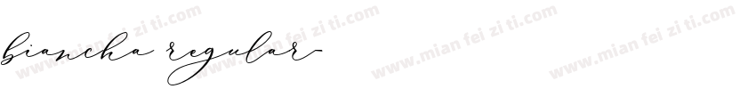 biancha regular字体转换